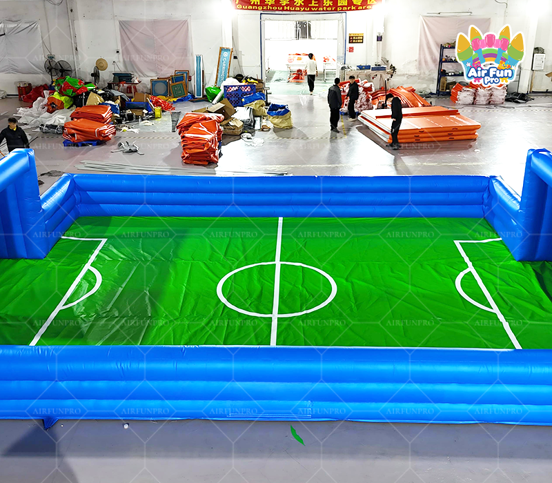 Commercial Airtight Portable 3v3 Football Arena Inflatable Soccer Pitch Outdoor Fun CE Certified Eco-Friendly 3-Year Warranty