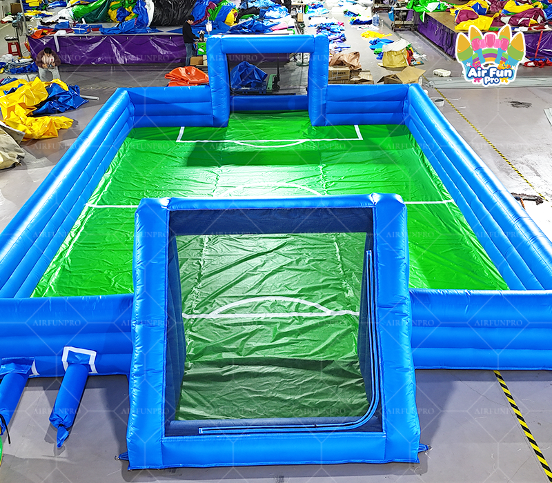 Commercial Airtight Portable 3v3 Football Arena Inflatable Soccer Pitch Outdoor Fun CE Certified Eco-Friendly 3-Year Warranty