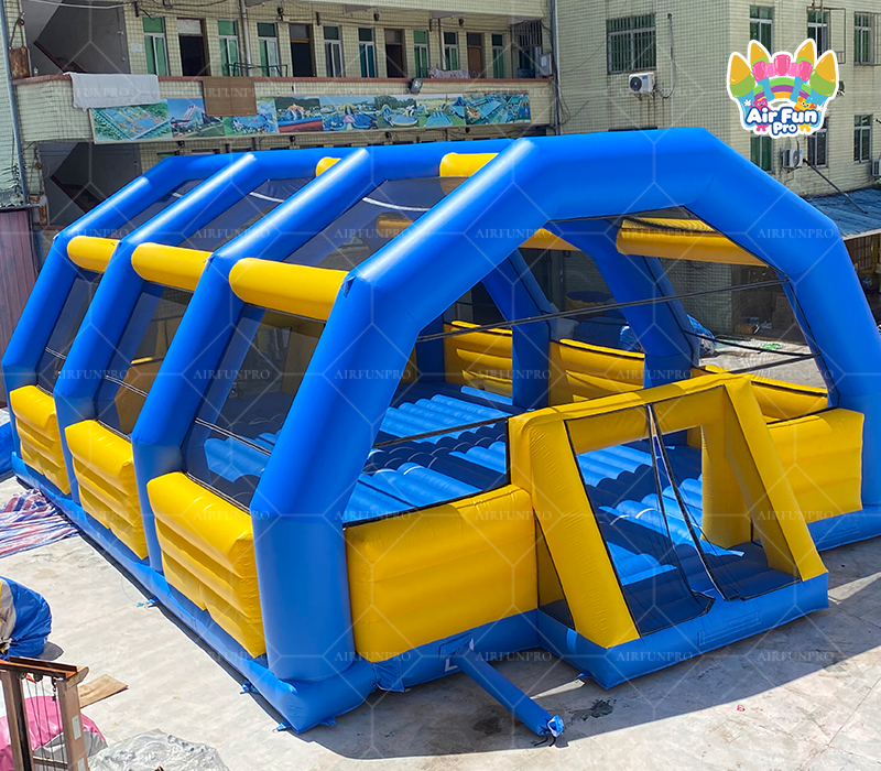 Airfunpro Street 3V3 Football Air Pitch Inflatable Soccer Tube 15x10M Movable Customizable Color