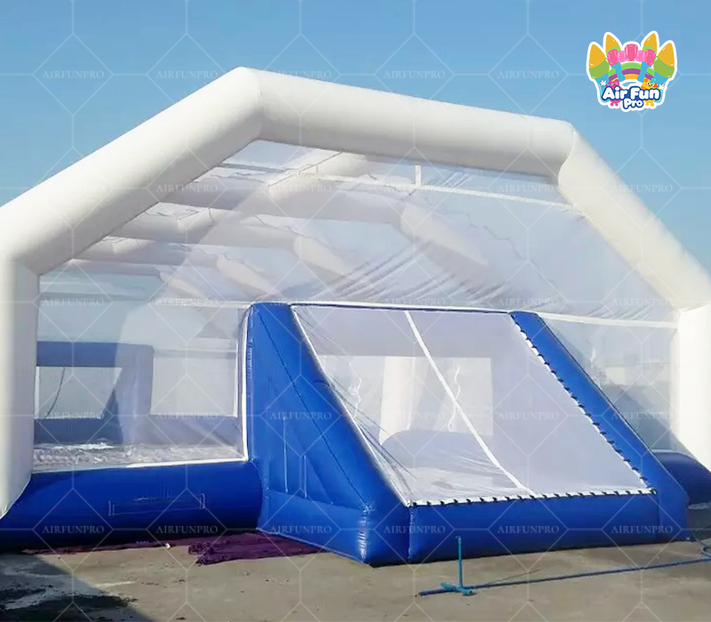 Airfunpro Street 3V3 Football Air Pitch Inflatable Soccer Tube 15x10M Movable