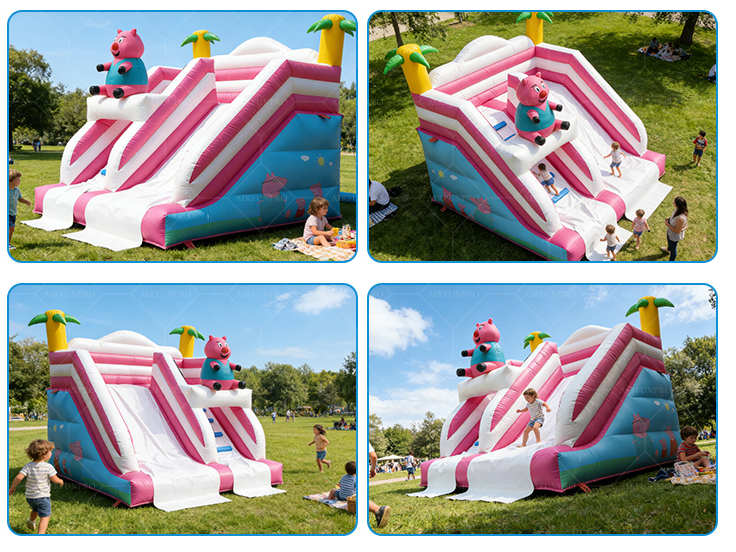 Peppa Pig doubletrack inflatable slide 