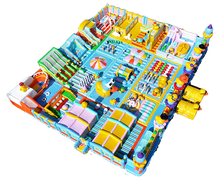 50x40 Meter Duck-Themed Multi-Scenario Inflatable Amusement Park