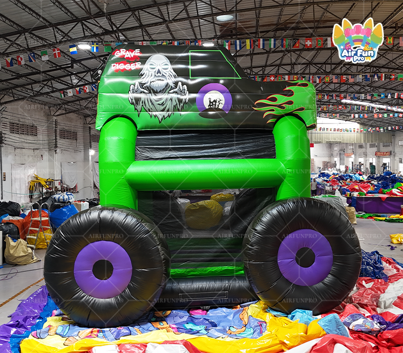 Commercial Grade Stitched PVC Monster Truck Inflatable Bouncer Hot Seller for Outdoor Events