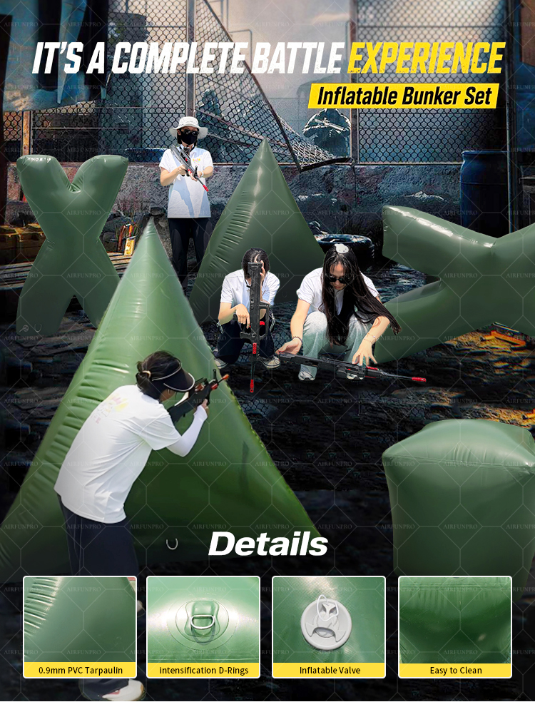 AirFunPro Giant 88 Shapes PVC Inflatable Paintball Protective CS Bunker Shooting Darts Toys
