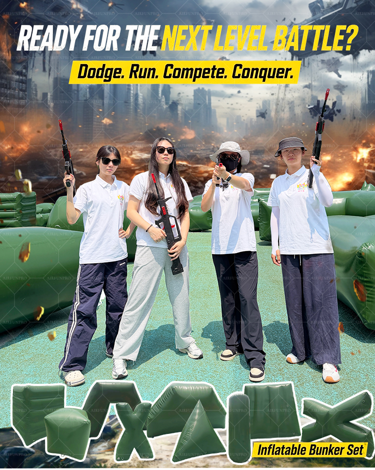 AirFunPro Giant 88 Shapes PVC Inflatable Paintball Protective CS Bunker Shooting Darts Toys