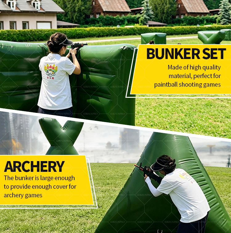 AirFunPro Giant 88 Shapes PVC Inflatable Paintball Protective CS Bunker Shooting Darts Toys