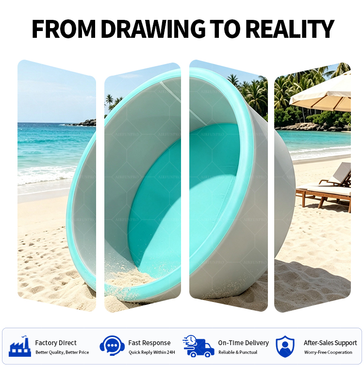Versatile Drop‑Stitch Inflatable Pool 2600D DWF Heavy‑Duty Water Tub for Multi‑Scene Use