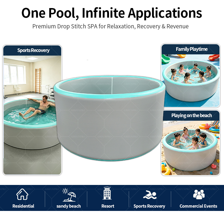 Versatile Drop‑Stitch Inflatable Pool 2600D DWF Heavy‑Duty Water Tub for Multi‑Scene Use