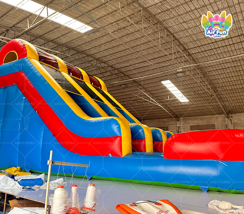 Commercial Kids Adults Inflatable Water Slide Bounce House Giant Double lane Water slides Wet Dry Inflatable Bouncer Slides with Pool