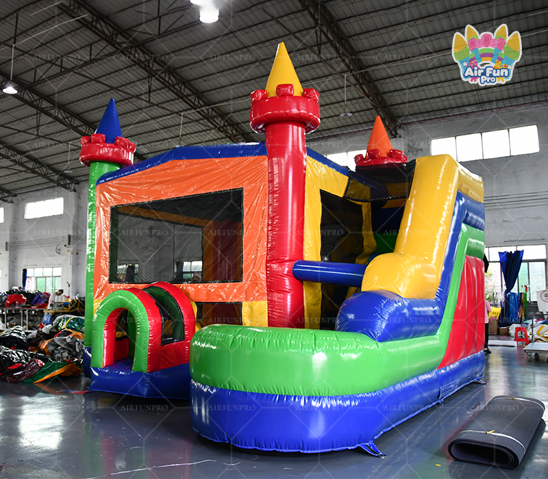 Custom Inflatable Bouncer Slide Combo Commercial Grade PVC Dry Slide Eco-Friendly Kids Jumping Playground for Rental