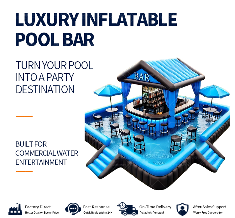 Outdoor Inflatable Swimming Pool Inflatable Water Pool Bar Tent Party Pub Tent for Backyard Hot Selling High Quality Inflatable Tent Bar