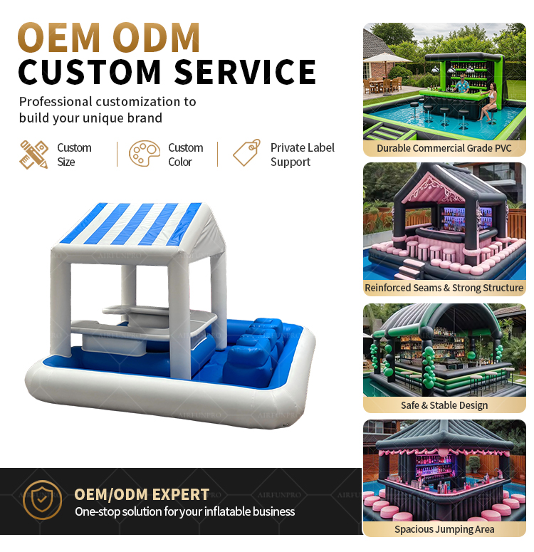 Outdoor Inflatable Swimming Pool Inflatable Water Pool Bar Tent Party Pub Tent for Backyard Hot Selling High Quality Inflatable Tent Bar
