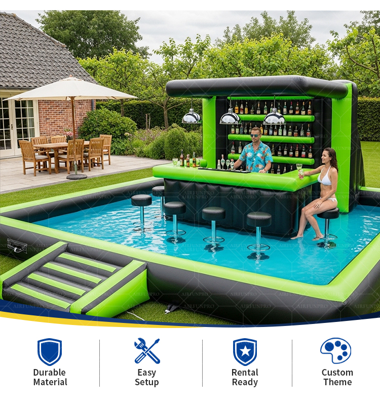 Outdoor Inflatable Swimming Pool Inflatable Water Pool Bar Tent Party Pub Tent for Backyard Hot Selling High Quality Inflatable Tent Bar