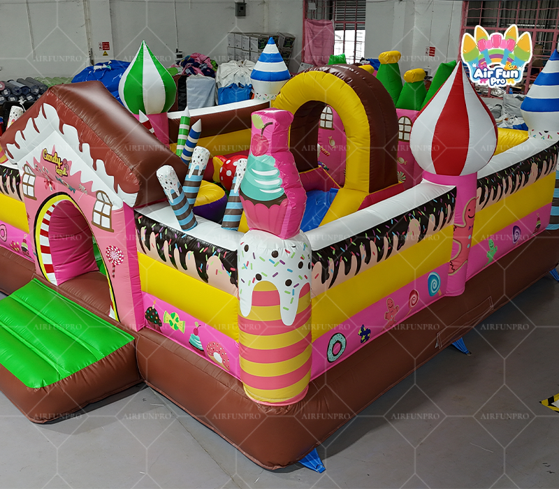 Candy Land Inflatable Bounce House | Sweet Dessert Themed Commercial Bouncy Playground