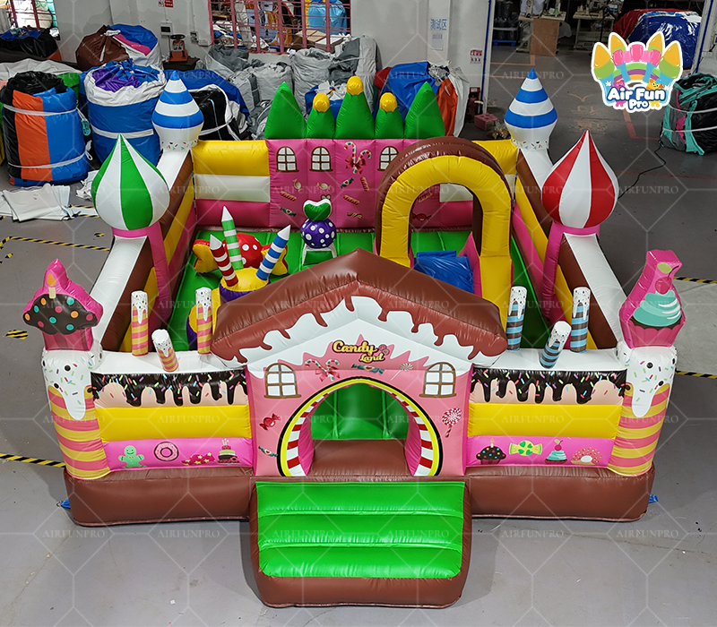 Candy Land Inflatable Bounce House | Sweet Dessert Themed Commercial Bouncy Playground