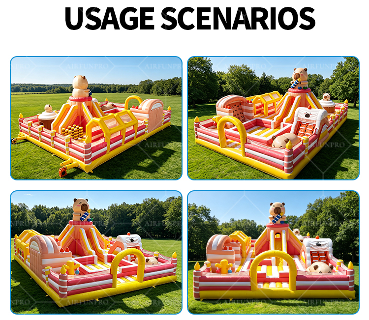 Inflatable Playground Amusement Park Inflatable Theme Park Inflatable Obstacle Course Bounce House Slide Bouncer Court Combo