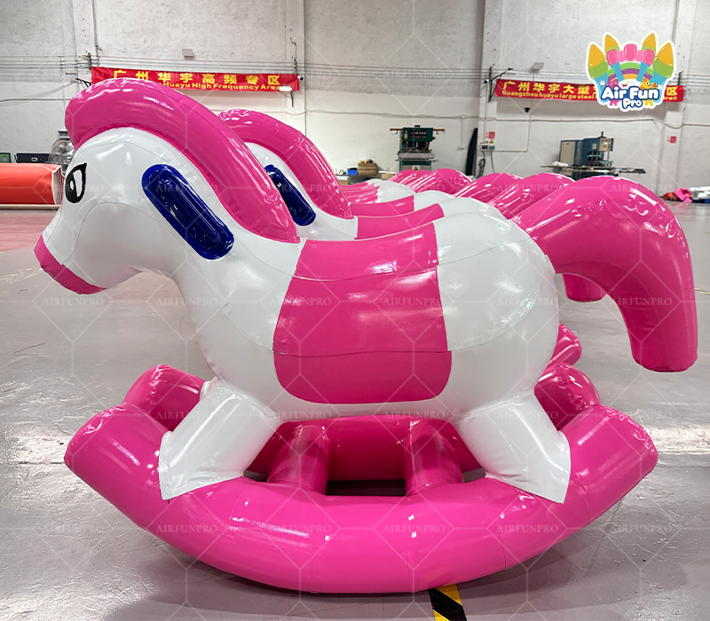 Inflatable Rocking Pony | Heat‑Welded 0.6mm PVC Rocking Horse Toy