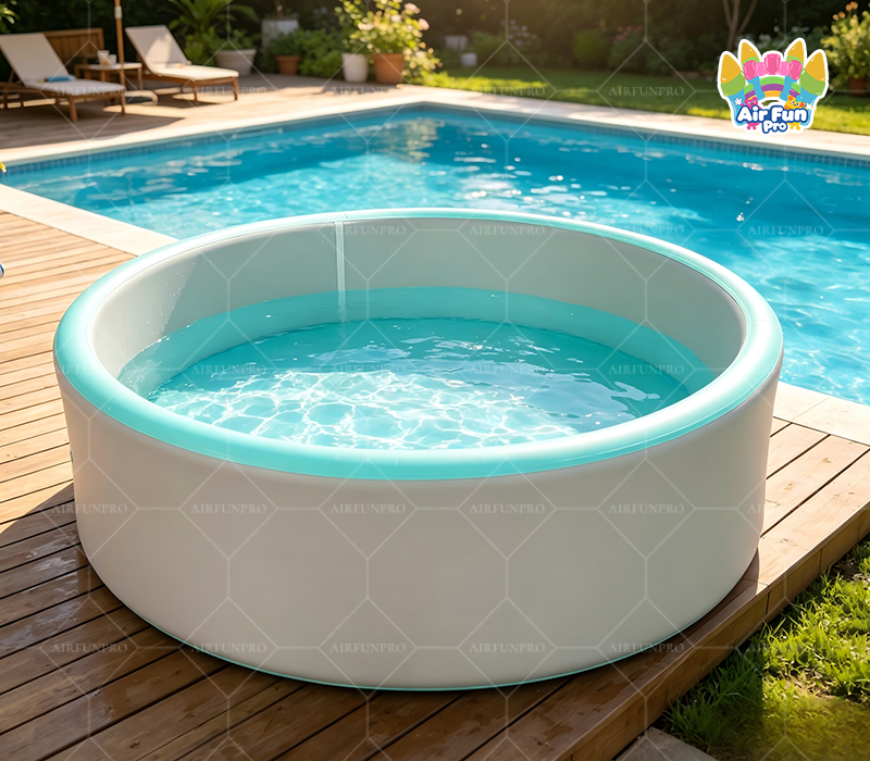 OEM 4-Layer Inflatable Pool Center Seat with Puncture Resistance  Inflatable Pool Round Drop Stitch CE EN ISO Certified