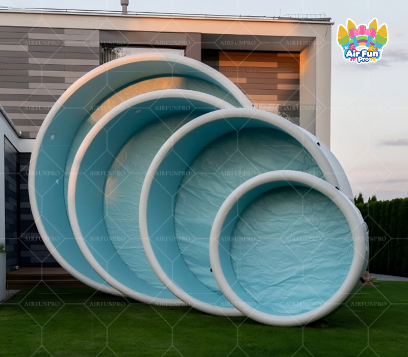 4-Layer Round Drop Stitch Inflatable Pool Round Shape Inflatable Portable Drop Stitch Pool Inflatable Swimming Pool