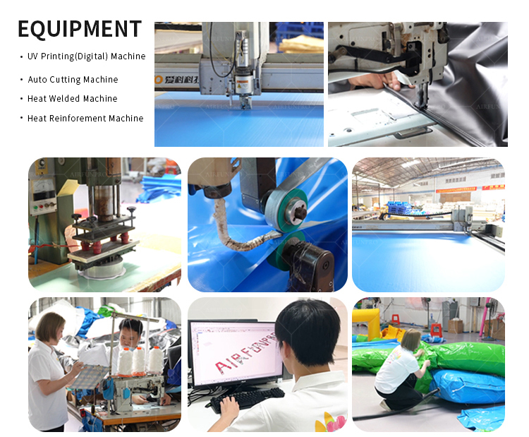Large Commercial Inflatable Soccer Pitch, Waterproof Inflatable Football Field With Two Goals For Outdoor Sports Events