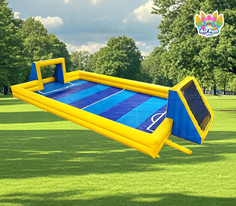 Large Commercial Inflatable Soccer Pitch, Waterproof Inflatable Football Field With Two Goals For Outdoor Sports Events