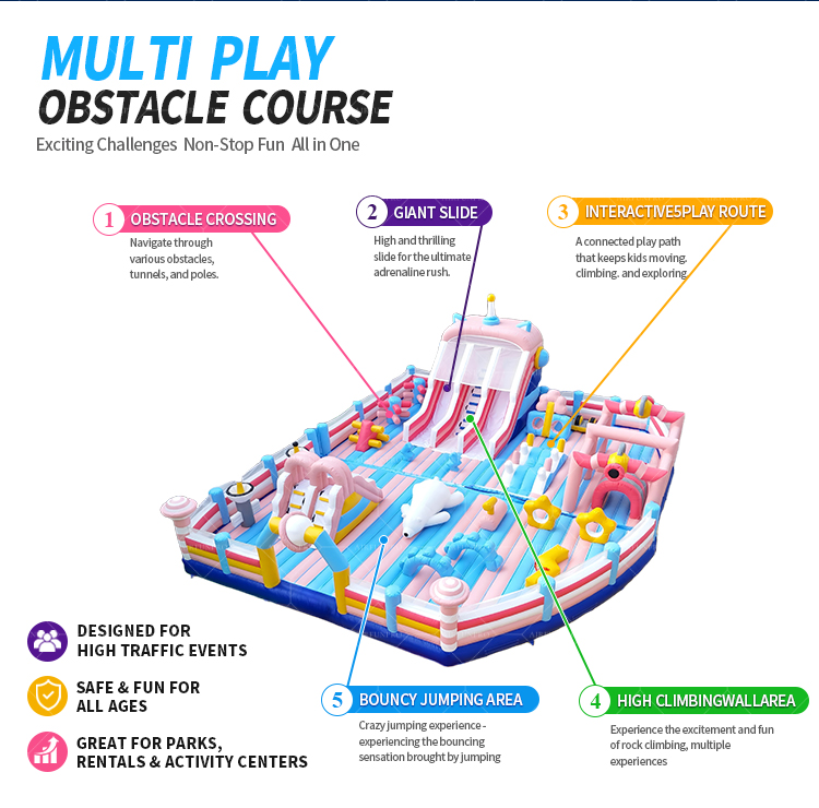 Heavy Duty All-ages Commercial Inflatable Theme Park Customizable Inflatable Giant Bouncer Amusement for Kids