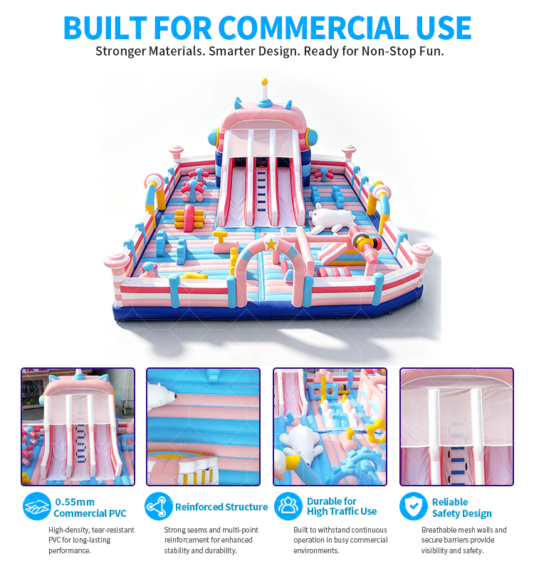 Heavy Duty All-ages Commercial Inflatable Theme Park Customizable Inflatable Giant Bouncer Amusement for Kids