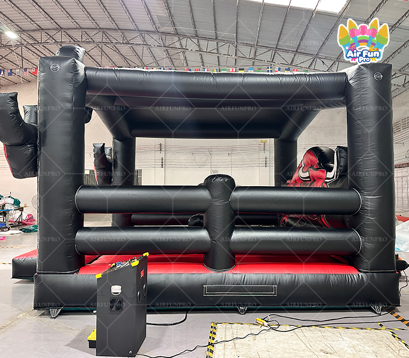 Popular Inflatable Sports Games Bull Mechanical Inflatable Rodeo Bull Game for Amusement Park