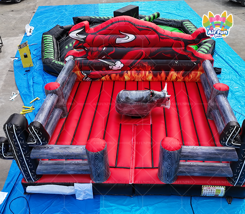 Wholesale New Design Factory Adult Inflatable Mechanical Bull Motor Inflatable Games for Party Fun Sport Game