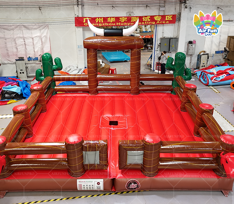 Commercial New Designed Inflatable Smoking Feature Mechanical Rodeo Bull Game Factory Price for Outdoor Sale