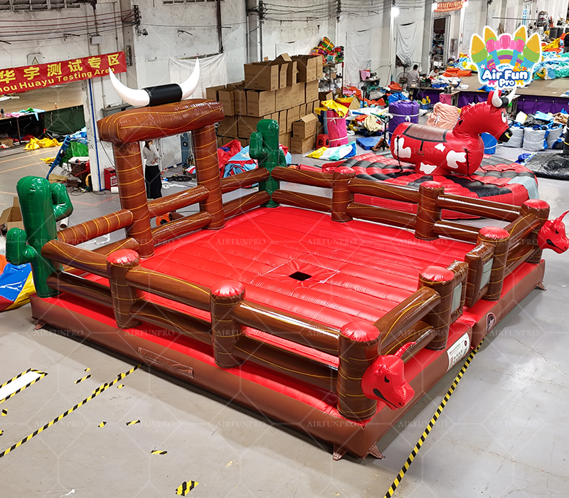 Commercial New Designed Inflatable Smoking Feature Mechanical Rodeo Bull Game Factory Price for Outdoor Sale