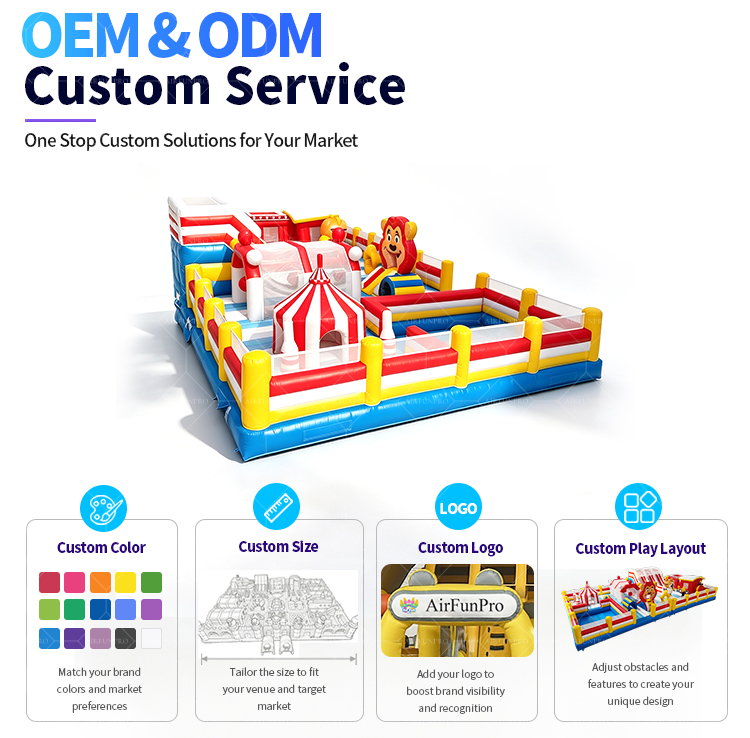 Multi Play Inflatable Obstacle Course｜Commercial All-in-One Inflatable Playground