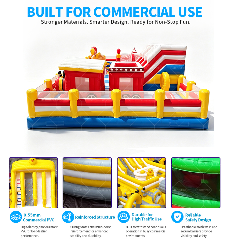 Multi Play Inflatable Obstacle Course｜Commercial All-in-One Inflatable Playground