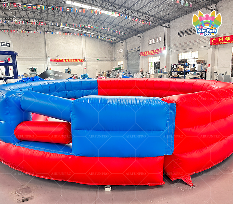 AirFunPro Patriotic-Themed Inflatable Mechanical Bull Arena: A Durable 4-Meter Circular Arena