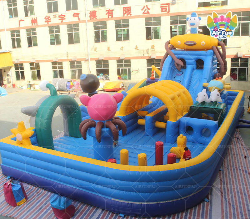 Octonauts Ocean Themed Inflatable Fun City｜Commercial Large Inflatable Playground With Slide
