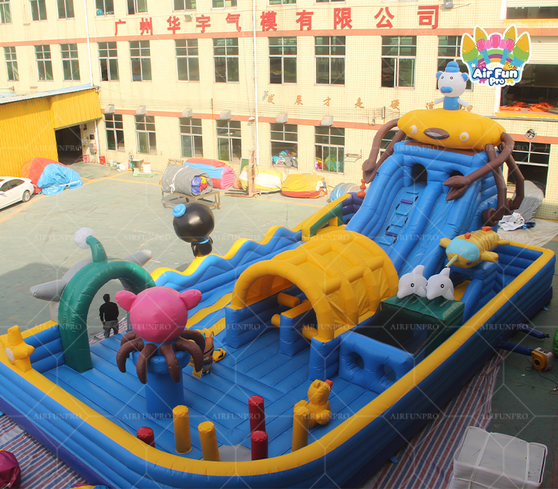Octonauts Ocean Themed Inflatable Fun City｜Commercial Large Inflatable Playground With Slide