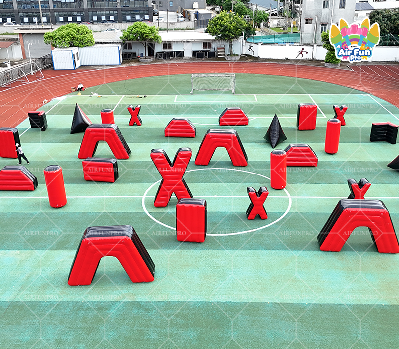 CS Obstacle Fort Wall Camouflage Inflatable Paintball air Bunkers Field Inflatable Paintball Obstacle Paintball Bunkers