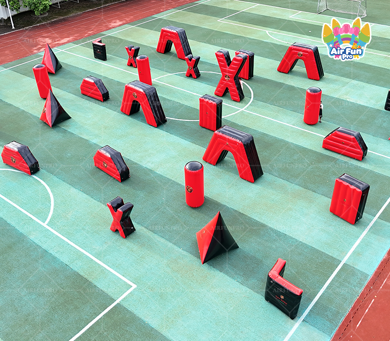 CS Obstacle Fort Wall Camouflage Inflatable Paintball air Bunkers Field Inflatable Paintball Obstacle Paintball Bunkers