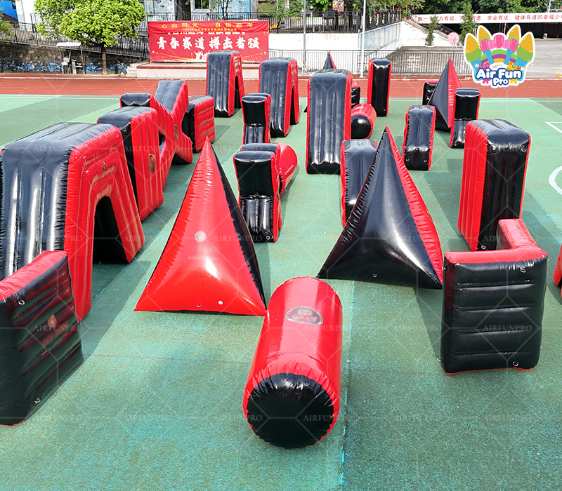Wholesale Interactive Paintball Field Inflatable Obstacle Bunkers Paintball air Bunkers Inflatable CS Shooting Games