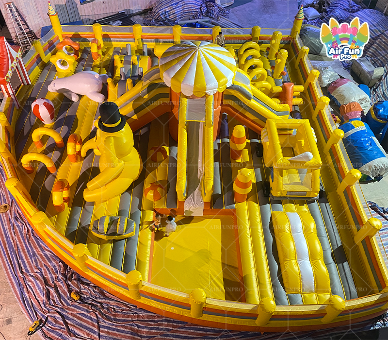 Circus Elephant Themed Inflatable Fun Park｜Commercial Giant Inflatable Playground