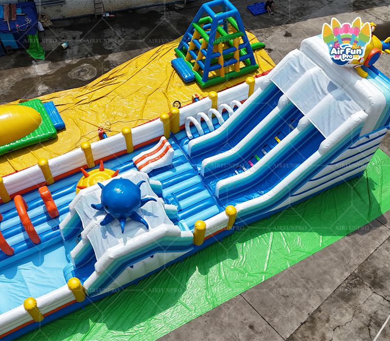 Ocean Themed Inflatable Water Park｜Commercial Giant Inflatable Water Slide Playground