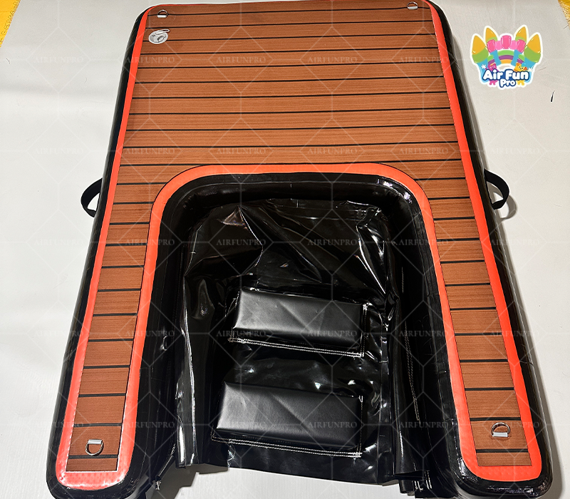 Inflatable Dog Dock with EVA Traction Surface | Floating Dog Ramp for Boat, Lake and Pool