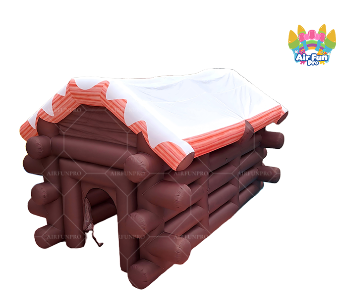 Christmas Log Cabin Inflatable House
