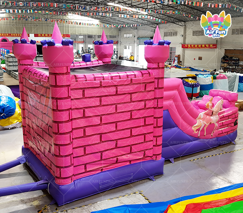 Princess Castle Inflatable Bouncer: A Dreamy Royal Fairy-Tale Journey in Pink and Purple