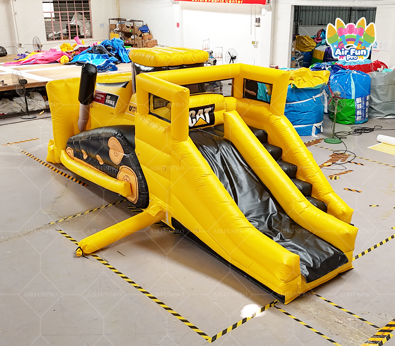 Giant Bulldozer Inflatable Bouncer Inflatable slide Bouncy castle
