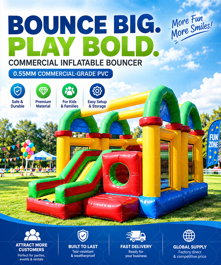 OEM ODM Custom Inflatable Bounce House Combo | Commercial Jumping Castle with Slide