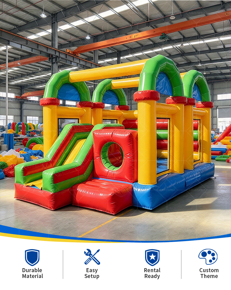 OEM ODM Custom Inflatable Bounce House Combo | Commercial Jumping Castle with Slide