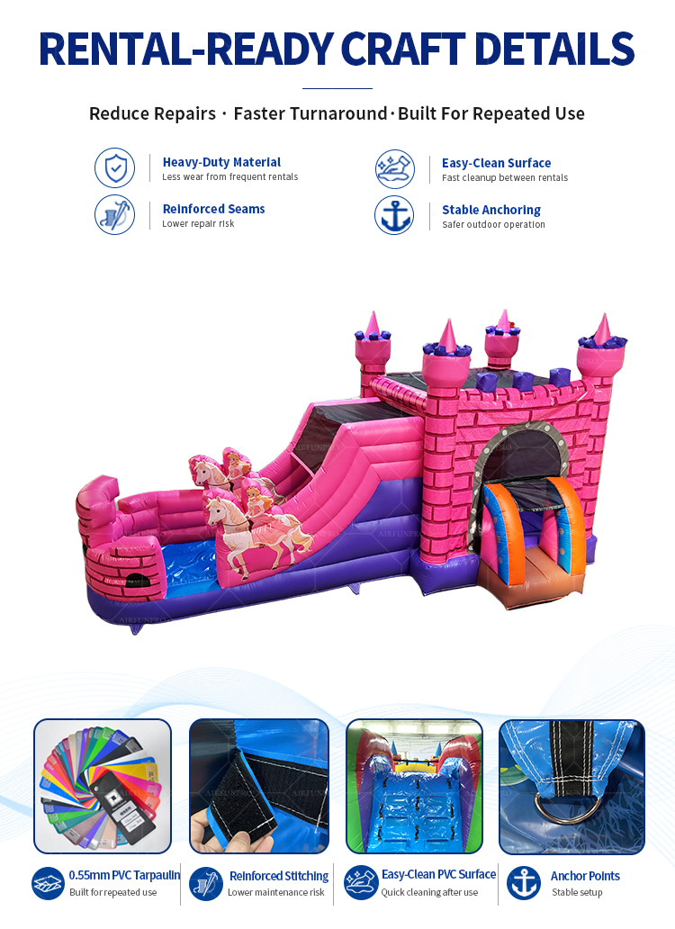 Commercial PVC Inflatable Bouncer House Jumping Castle With Slide Backyard Printed  Bouncy Combo Inflatable Castle for Kids